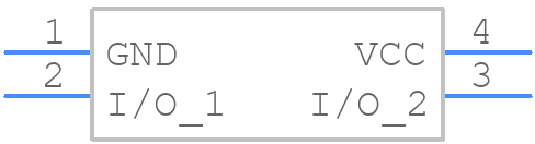 PRTR5V0U2AX-QVL - Nexperia - PCB symbol