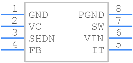 LT1302CN85#PBF - Analog Devices - PCB symbol