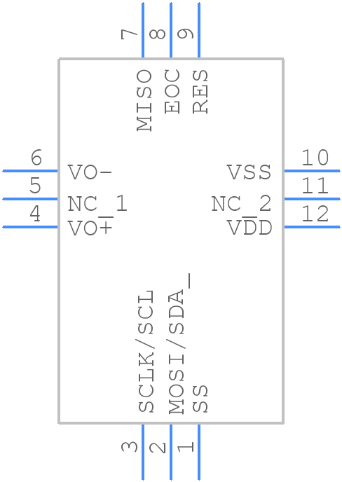 MPRLS0300YG00001BB - Honeywell - PCB symbol