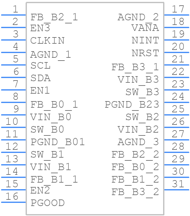 LP875230CRNFRQ1 - Texas Instruments - PCB symbol
