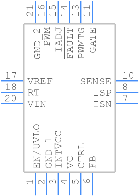 LT8356IUDCM-1#WPBF - Analog Devices - PCB symbol