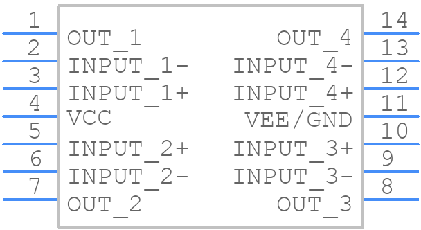 MC3303P - onsemi - PCB symbol