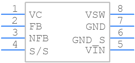 LT1373CN8#PBF - Analog Devices - PCB symbol