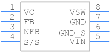 LT1377CS8#PBF - Analog Devices - PCB symbol