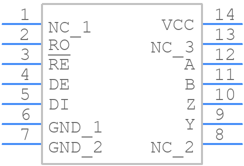 ADM3076EYRZ - Analog Devices - PCB symbol