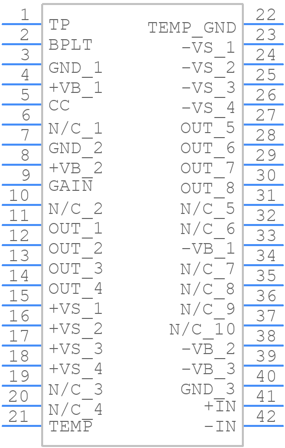 MP106FC - Apex Microtechnology - PCB symbol