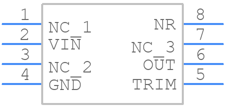 VRE3025BD - Apex Microtechnology - PCB symbol