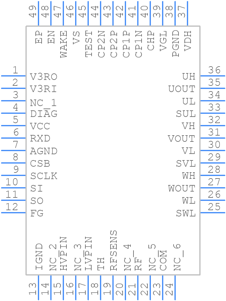 LV8961HUWR2G - onsemi - PCB symbol