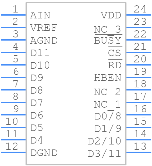 LTC1273BCN#PBF - Analog Devices - PCB symbol