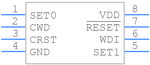 TPS36BA38ACADDFRQ1 - Texas Instruments - PCB symbol