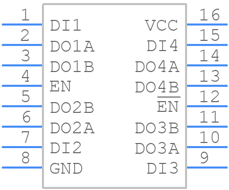 LTC486CN#PBF - Analog Devices - PCB symbol
