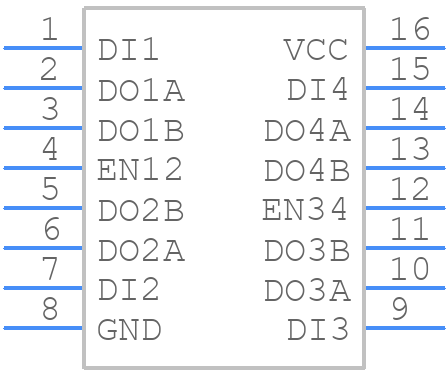 LTC487CN#PBF - Analog Devices - PCB symbol