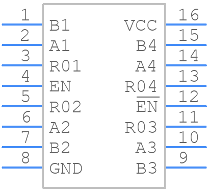 LTC488CN#PBF - Analog Devices - PCB symbol