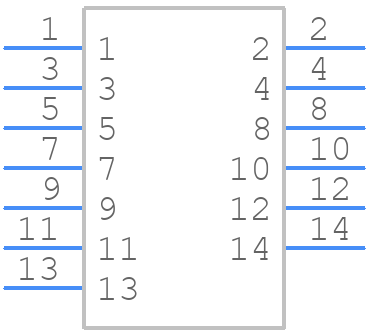 TSW-107-07-L-D-006 - SAMTEC - PCB symbol