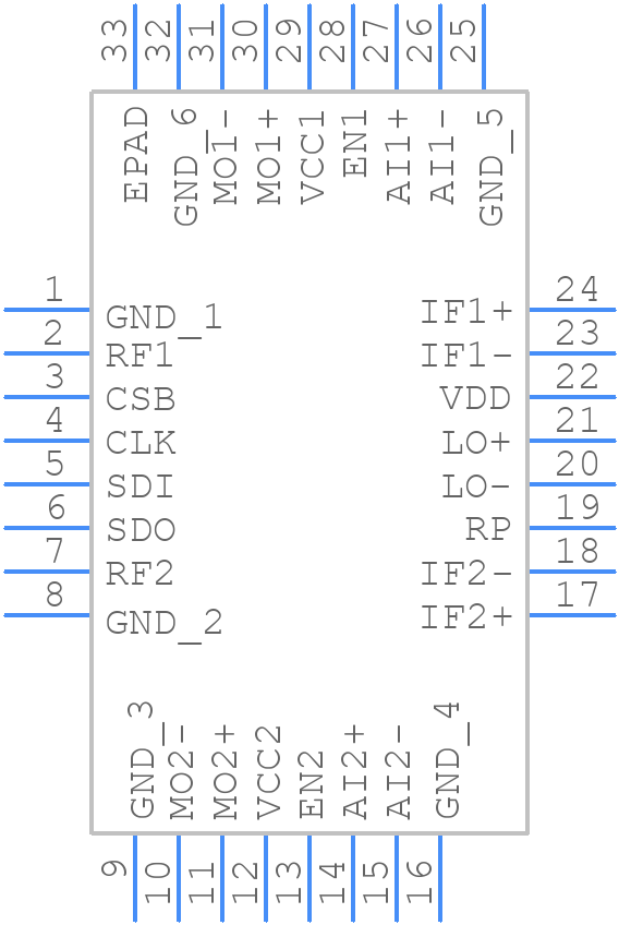 LTC5556IUH#PBF - Analog Devices - PCB symbol