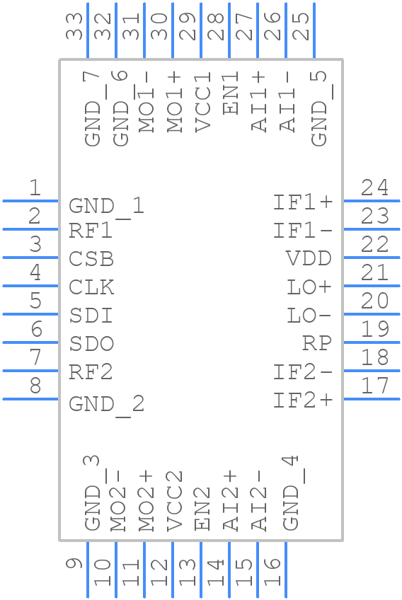LTC5556IUH#TRPBF - Analog Devices - PCB symbol