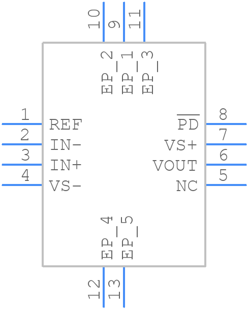 THS4215DRBR - Texas Instruments - PCB symbol