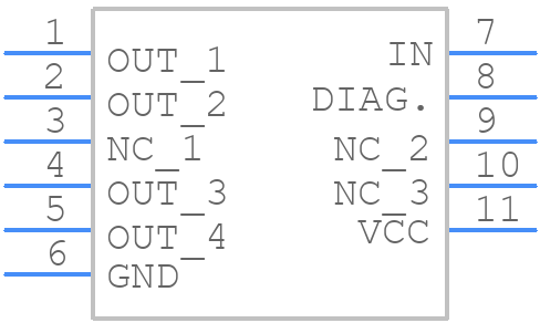 VN16BSPTR-E - STMicroelectronics - PCB symbol