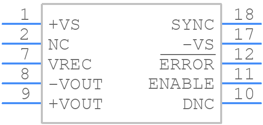DCR010505P - Texas Instruments - PCB symbol