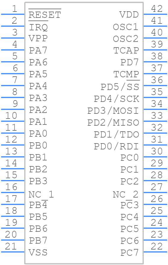 MC705C8ABE - NXP - PCB symbol