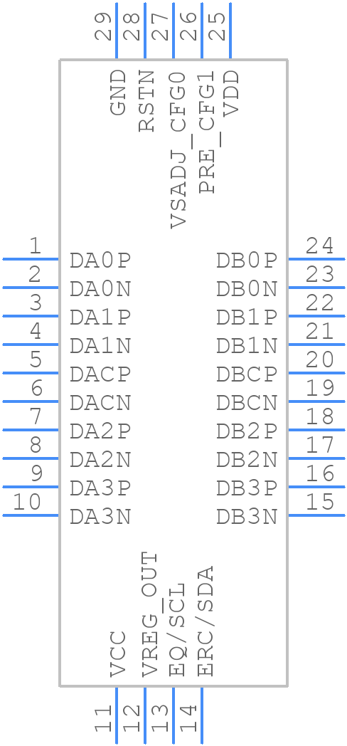 PI2MEQX2505 - Diodes Incorporated - PCB symbol