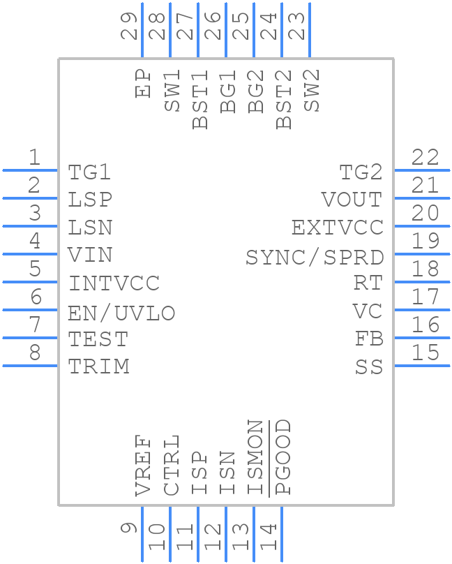 LT8392EUFD#TRPBF - Analog Devices - PCB symbol