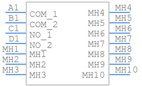 252A103B60NA - CTS - PCB symbol