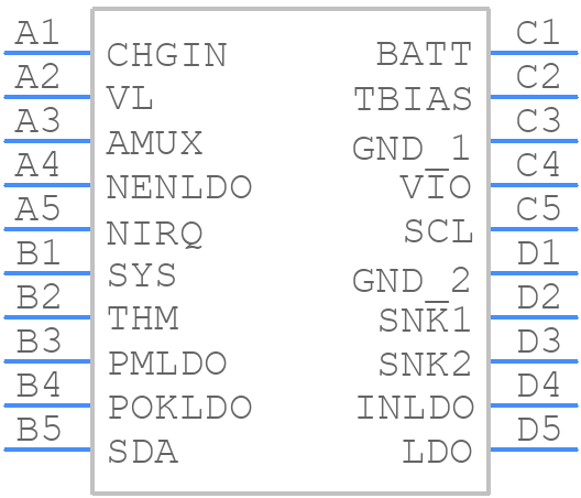 MAX77734MENP+T - Analog Devices - PCB symbol