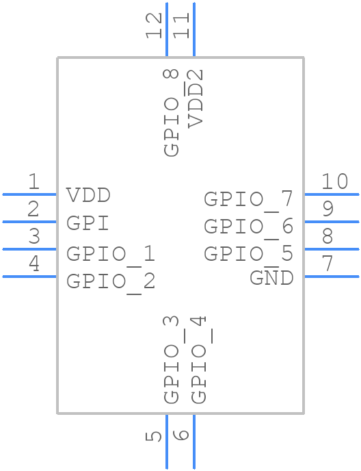 SLG46121V - Silego Technology - PCB symbol