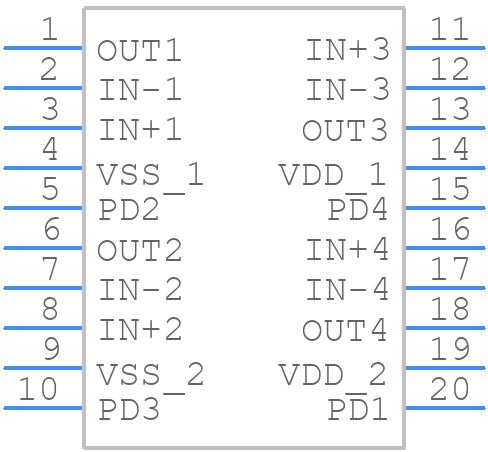 SLG88104V - Silego Technology - PCB symbol