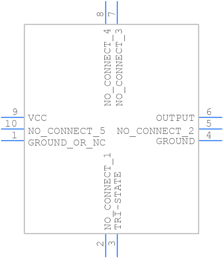 ECS-TXO53-S3-33-100-BN-TR - ECS - PCB symbol