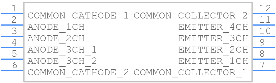 PS2841-4A-F3-AX - Renesas Electronics - PCB symbol