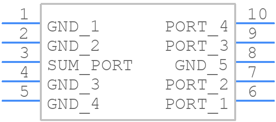 SCA-4-10+ - Mini-Circuits - PCB symbol