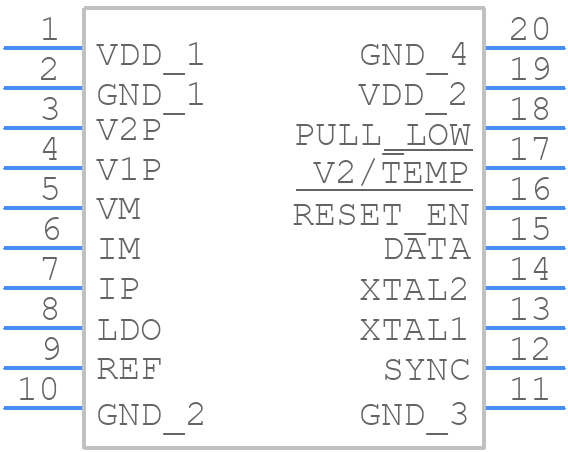 ADE7923ARWZ - Analog Devices - PCB symbol