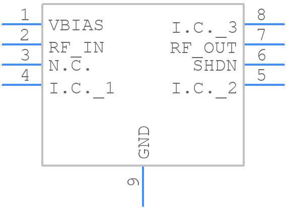 BGU8052X - NXP - PCB symbol