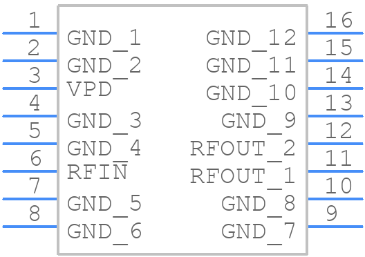HMC452QS16GE - Analog Devices - PCB symbol