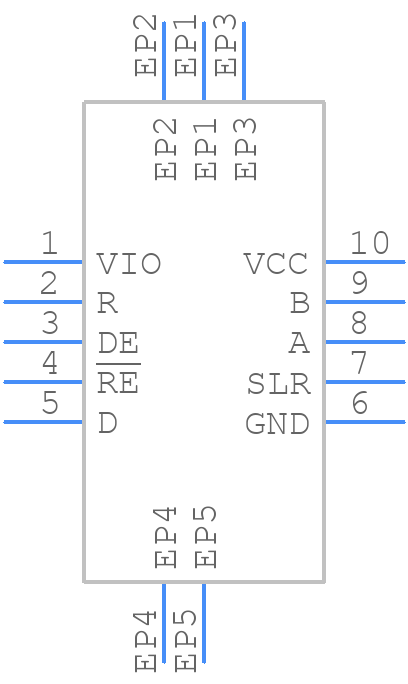 THVD2450VDRCR - Texas Instruments - PCB symbol