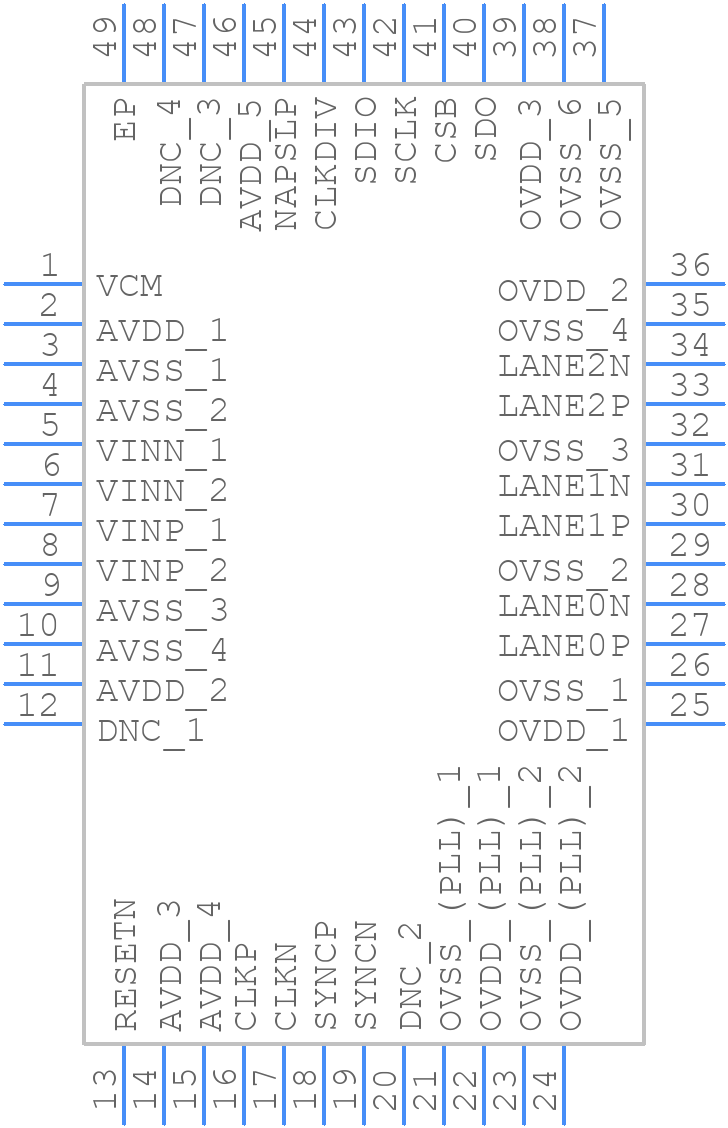 ISLA214S50IR1Z - Renesas Electronics - PCB symbol