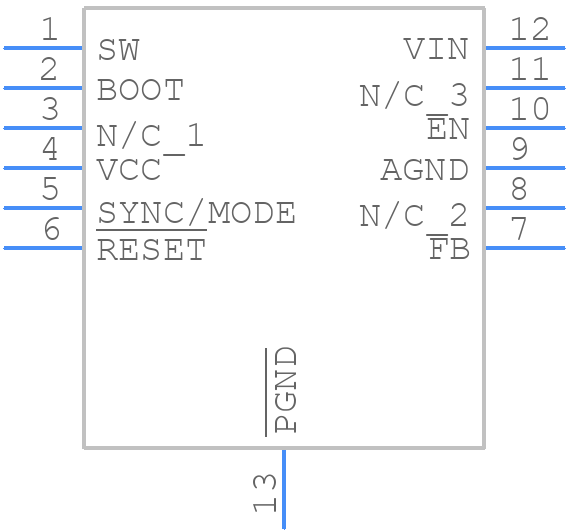 LM63635CAQDRRRQ1 - Texas Instruments - PCB symbol