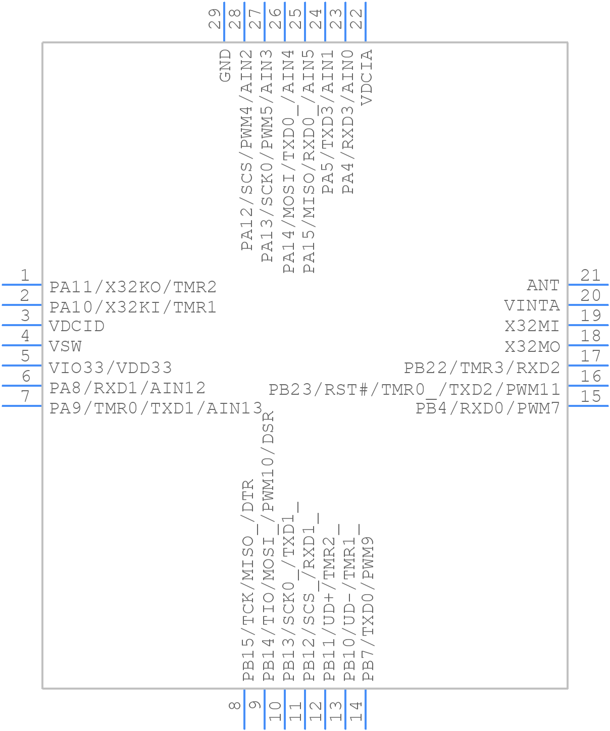 ch573f - WCH - PCB symbol