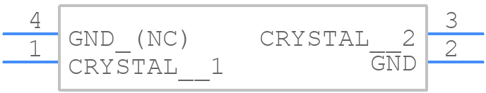8J32070006 - TXC CORPORATION - PCB symbol