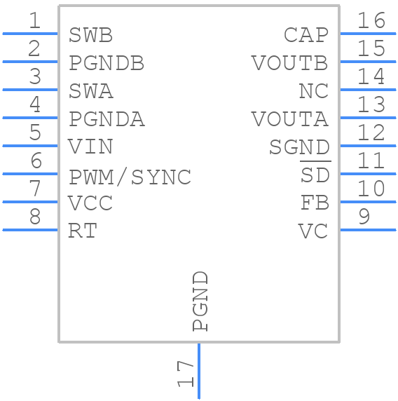 LTC3124EFE#PBF - Analog Devices - PCB symbol
