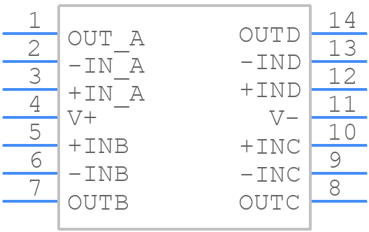LT1365CN#PBF - Analog Devices - PCB symbol