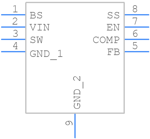 LSP5523-R8A - Diodes Incorporated - PCB symbol