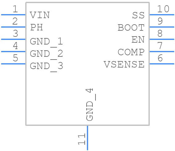TPS54336ADRCR - Texas Instruments - PCB symbol