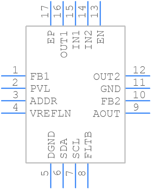 MAX20084ATEB/VY+ - Analog Devices - PCB symbol