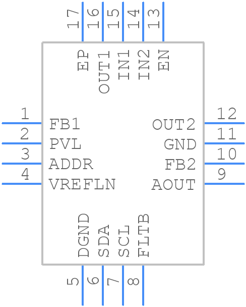 MAX20084ATEB/VY+T - Analog Devices - PCB symbol