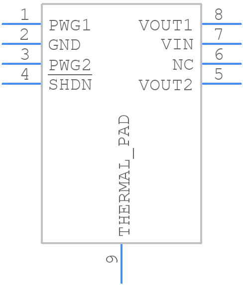 MCP1722T-5010H/S7X - Microchip - PCB symbol