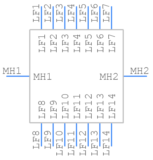 222Y14M16 - Nicomatic - PCB symbol