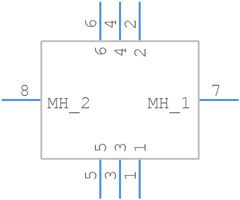 XW4M-06D2-H1DS - OMRON Electronics - PCB symbol